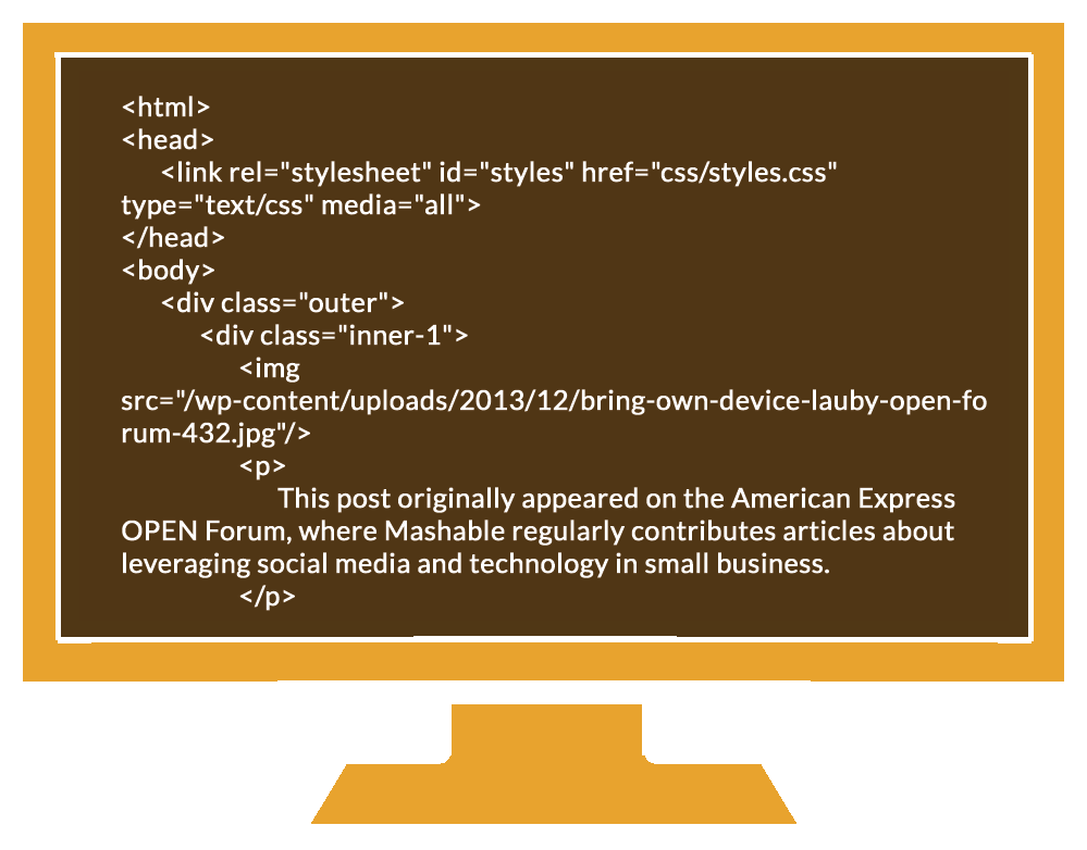 Computer monitor with programming language