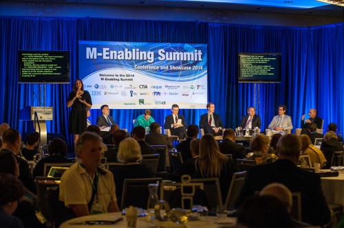 Image of plenary session from m-enabling summit.